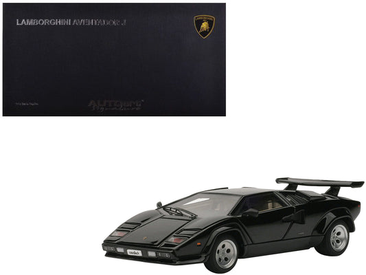 Lamborghini Countach 5000S Black 1/43 Diecast Model Car by Autoart