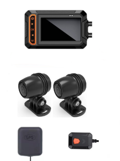 Color: Set4 - Motorcycle Remote Monitoring Driving Recorder - Premium Car Mirror Video from Rapidvehicles - Just $166.99! Shop now at Rapidvehicles