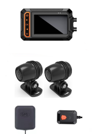 Color: Set3 - Motorcycle Remote Monitoring Driving Recorder - Premium Car Mirror Video from Rapidvehicles - Just $143.99! Shop now at Rapidvehicles