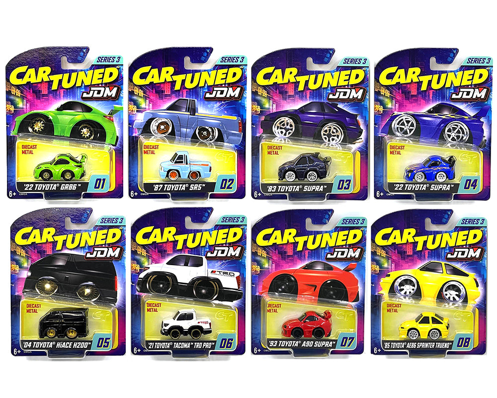 JDM Tuners Series 3 Set of 8 Pieces Diecast Model Cars by CarTuned free shipping USA