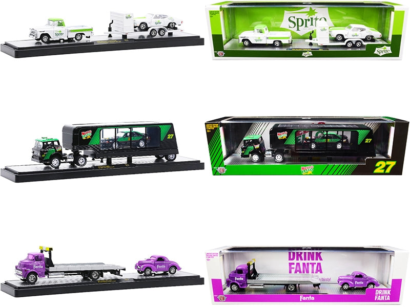 Auto Haulers "3 Sodas" Set of 3 pieces Release 13 1/64 Diecast - Premium 1/64 Scale Sets from M2 - Just $98.99! Shop now at Rapidvehicles