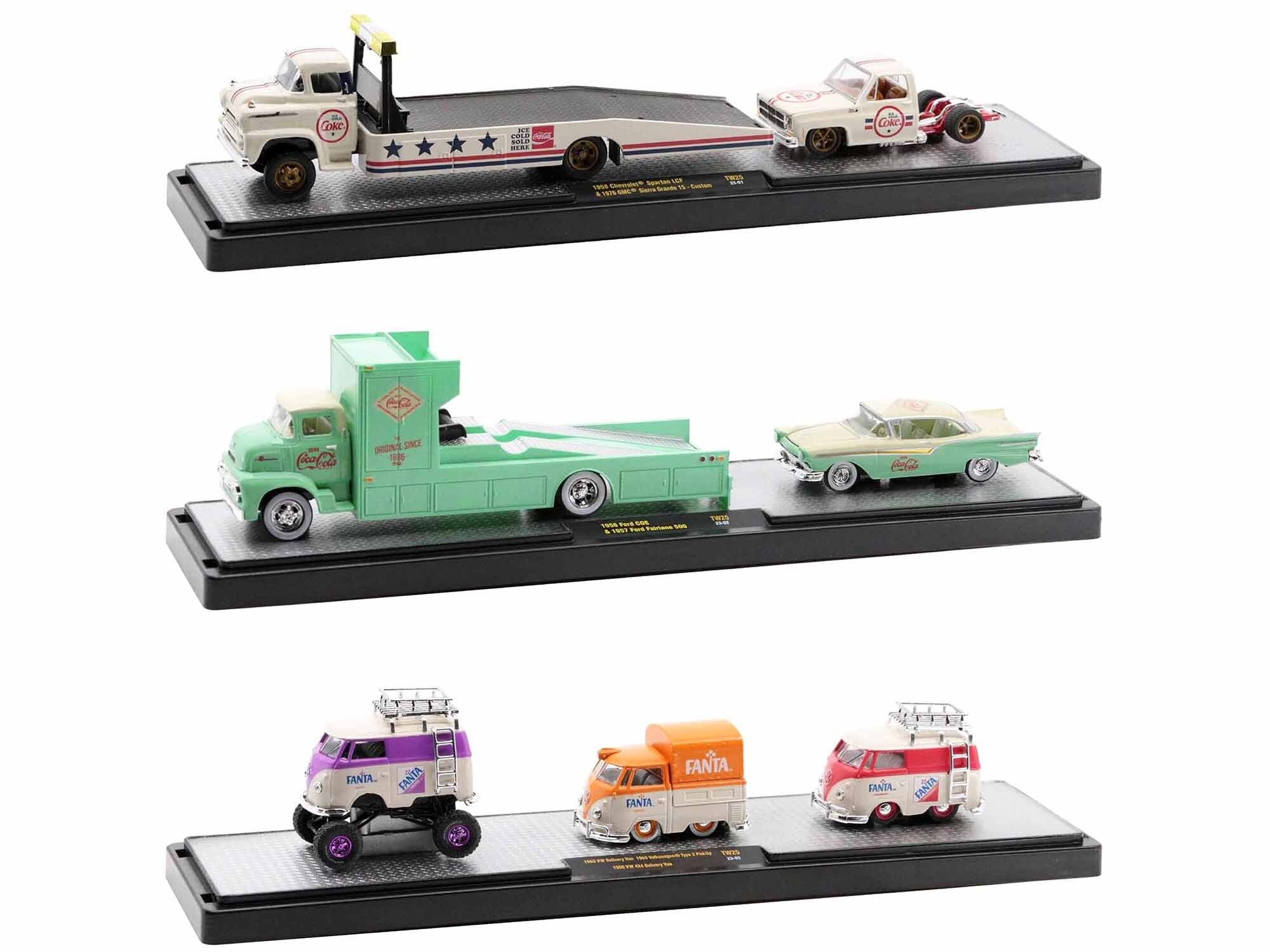 Auto Haulers "Soda" Set of 3 pieces Release 25 Limited Edition to 8400 pieces Worldwide 1/64 Diecast Models by M2 Machines - Premium 1/64 Scale Sets from M2 - Just $117.43! Shop now at Rapidvehicles