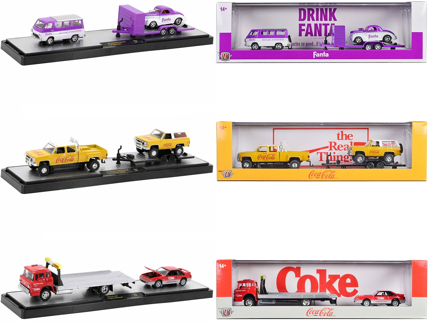 Auto Haulers "Soda" Set of 3 pieces Release 28 Limited Edition to - Premium 1/64 Scale Sets from M2 - Just $107.09! Shop now at Rapidvehicles