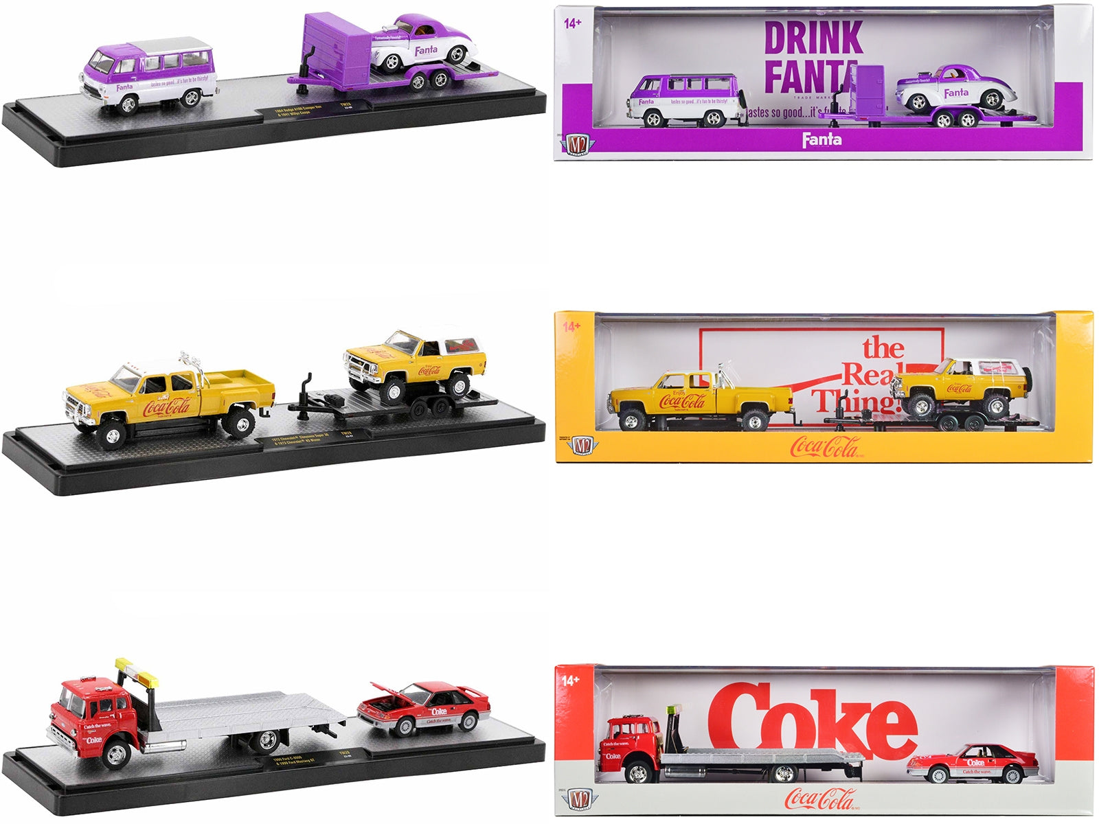 Auto Haulers "Soda" Set of 3 pieces Release 28 Limited Edition to 9250 pieces Worldwide 1/64 Diecast Models by M2 Machines - Premium 1/64 Scale Sets from M2 - Just $98.19! Shop now at Rapidvehicles