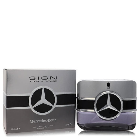 Mercedes Benz Sign Your Attitude by Mercedes Benz Eau De Toilette Spray 3.4 oz (Men) - Premium Mercedes Benz from Mercedes Benz - Just $70.03! Shop now at Rapidvehicles