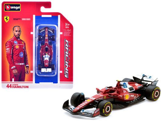 Ferrari SF-25 #44 Lewis Hamilton Formula One F1 World Championship (2025) "Formula Racing" Series 1/64 Diecast Model Car by Bburago - Use code SHOPAPP15 to get 15 percent off