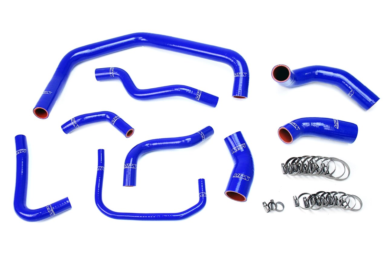 HPS Performance HPS Reinforced Silicone Radiator Hose Kit Coolant Ford 03-04 Mustang SVT Cobra Terminator 4.6L V8 Supercharged