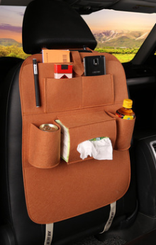 Color: Brown - Car storage bag peach heart multi-function back - Premium Interior Parts from Rapidvehicles - Just $16.19! Shop now at Rapidvehicles