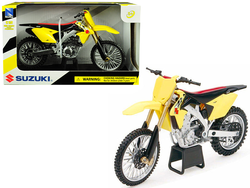 Suzuki RM-Z450 Yellow 1/12 Motorcycle Model by New Ray free shipping USA