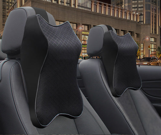 Color: Black, Size: M-2PC, Quantity:  - Car headrest lumbar - Premium Interior Parts from Rapidvehicles - Just $47.99! Shop now at Rapidvehicles