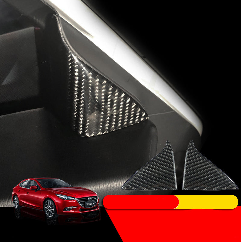 Color: Triangle stickers - Angkesera Lip Front Bumper Big Mouth Fangs Carbon Fiber Angkesera Decoration - Premium Car Stickers from Rapidvehicles - Just $22.99! Shop now at Rapidvehicles