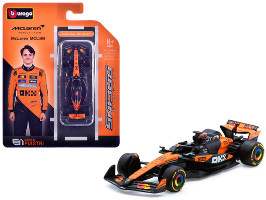McLaren MCL39 #81 Oscar Piastri Formula One F1 "Australian GP" (2025) "Formula Racing" Series 1/64 Diecast Model Car by Bburago - Use code SHOPAPP15 to get 15 percent off