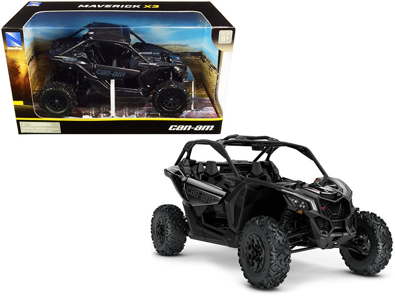 CAN-AM Maverick X3 ATV Triple Black 1/18 Diecast Model by New Ray - Premium Other from New Ray - Just $65.99! Shop now at Rapidvehicles