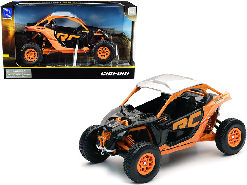 Can-Am Maverick X3 XRC Turbo ATV Orange and Black 1/18 Diecast Model by New Ray free shipping USA