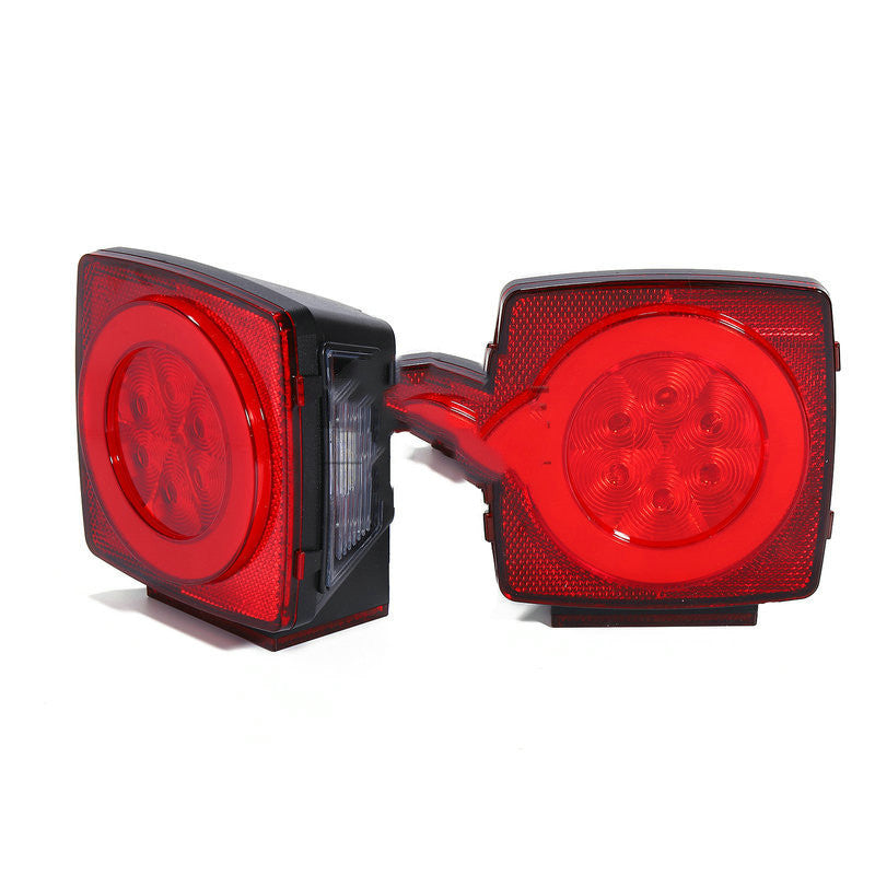 Color: Red - Waterproof Highlight Trailer Steering Square Truck - Premium Car Lights from Rapidvehicles - Just $83.69! Shop now at Rapidvehicles