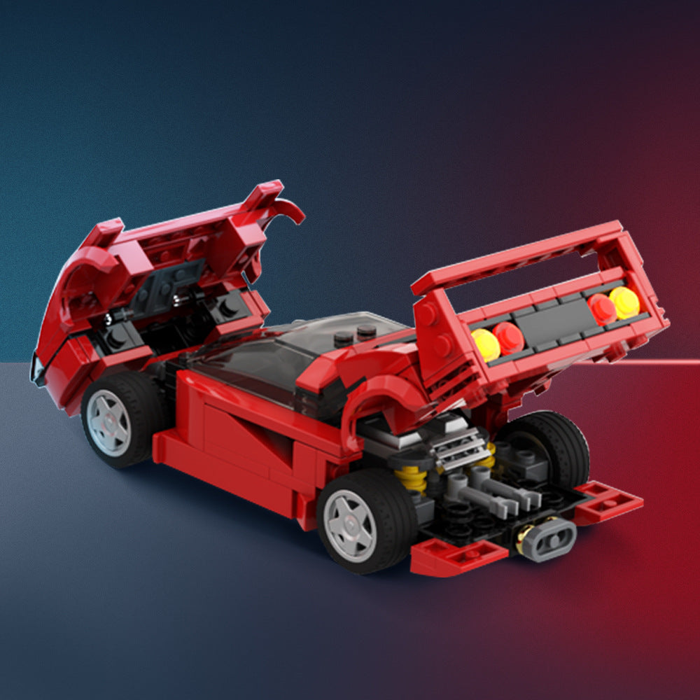 Ferrari F40 Super Sports Car Model MOC-104559 Small Particles - Premium Action & Toy Figures from Rapidvehicles - Just $35.09! Shop now at Rapidvehicles