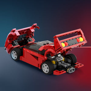 Ferrari F40 Super Sports Car Model MOC-104559 Small Particles Compatible Assembling Building Blocks - Premium Action & Toy Figures from Rapidvehicles - Just $31.36! Shop now at Rapidvehicles