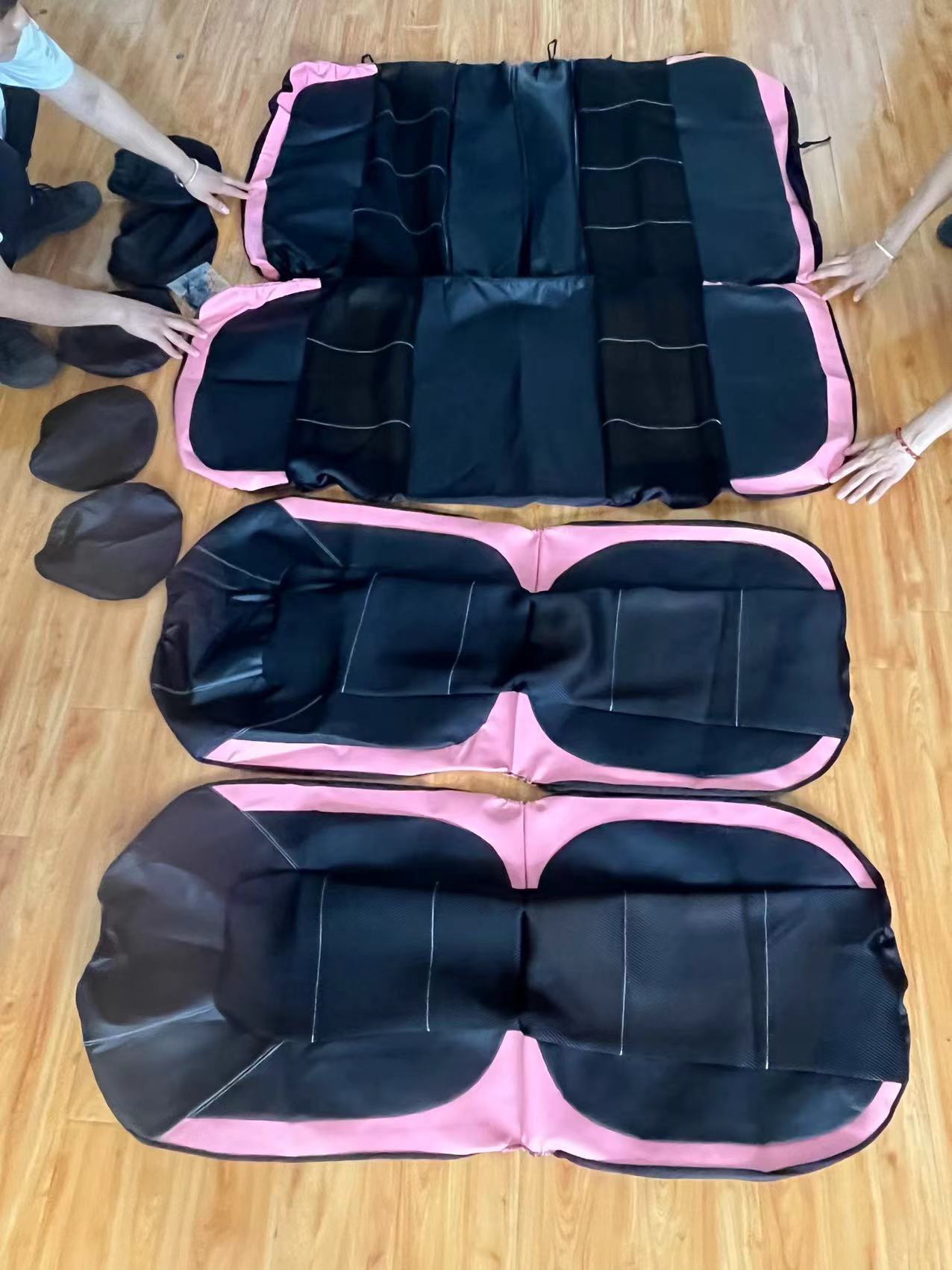 Color: Black Pink Flank, Size: Universal - Car Seat Cover Bracket - Premium Automobiles Seat Covers from Rapidvehicles - Just $57.59! Shop now at Rapidvehicles