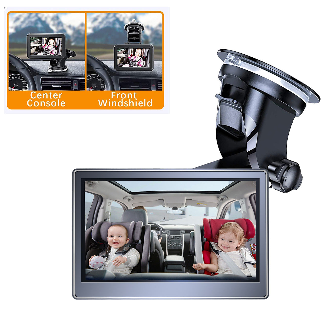 Car Infant Baby Infrared Night Vision Rearview Mirror - Premium Home Improvement from Maroon Asteria - Just $56.99! Shop now at Rapidvehicles