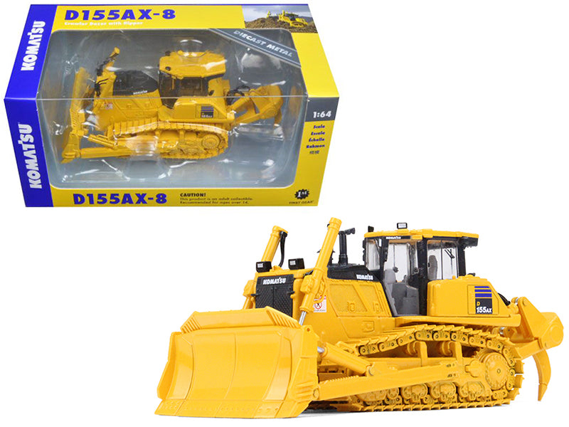 Komatsu D155AX-8 Sigmadozer with Ripper 1/64 Diecast Model by First Gear free shipping USA