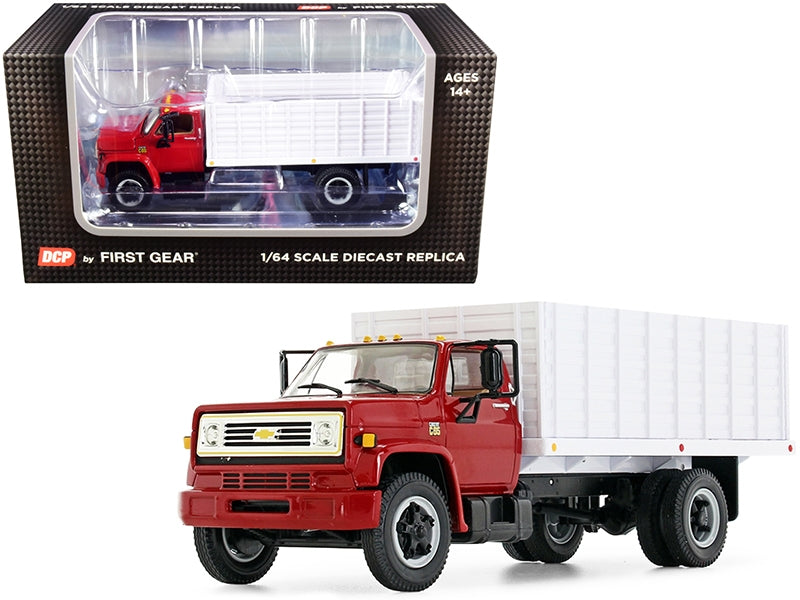 Chevrolet C65 Grain Truck Red and White 1/64 Diecast Model by - Premium Chevrolet Models from First Gear - Just $96.29! Shop now at Rapidvehicles