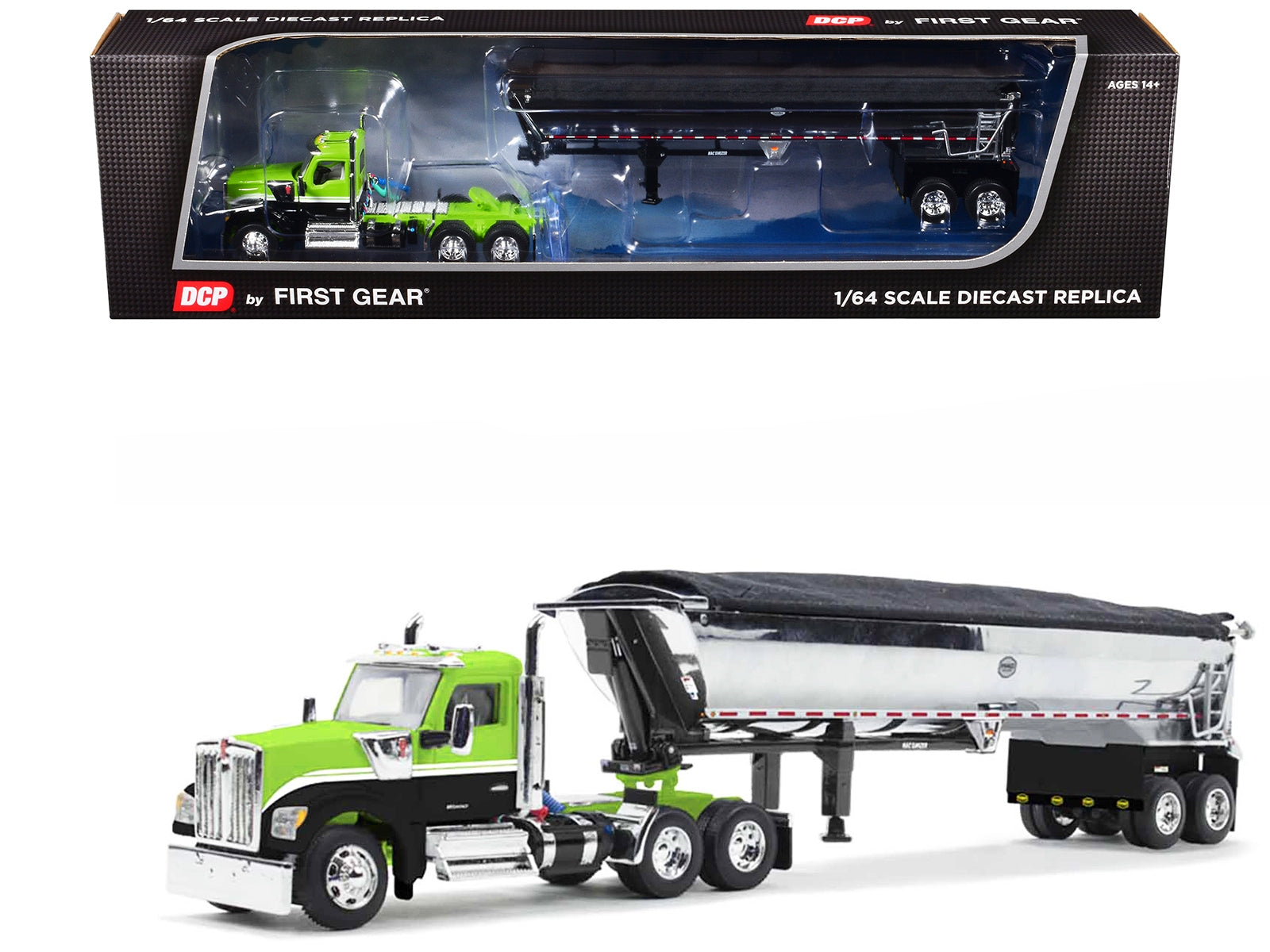 Kenworth W990 Day Cab and MAC Half-Round Tandem-Axle Dump Trailer - Premium Kenworth Models from First Gear - Just $156.78! Shop now at Rapidvehicles