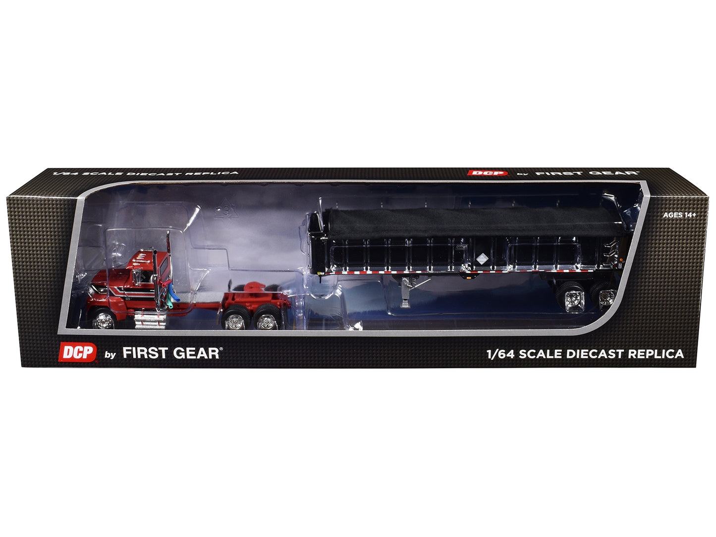 Ford LTL 9000 Day Cab with East End Dump Trailer Red and Black - Premium Ford Models from First Gear - Just $170.09! Shop now at Rapidvehicles