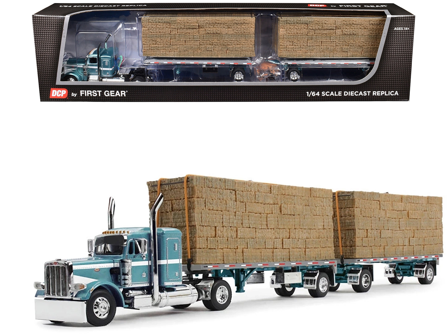 Peterbilt 389 36" Flat Top Sleeper with Utility Dual 28.5' - Premium Peterbilt Models from First Gear - Just $208.79! Shop now at Rapidvehicles