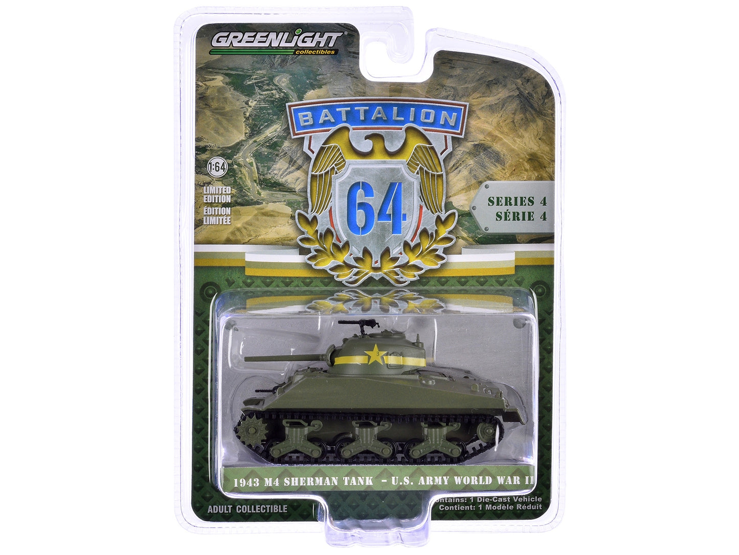 1943 M4 Sherman Tank "13th Armored Regiment 1st Armored Division - Premium Tanks and AFV's from Greenlight - Just $31.99! Shop now at Rapidvehicles