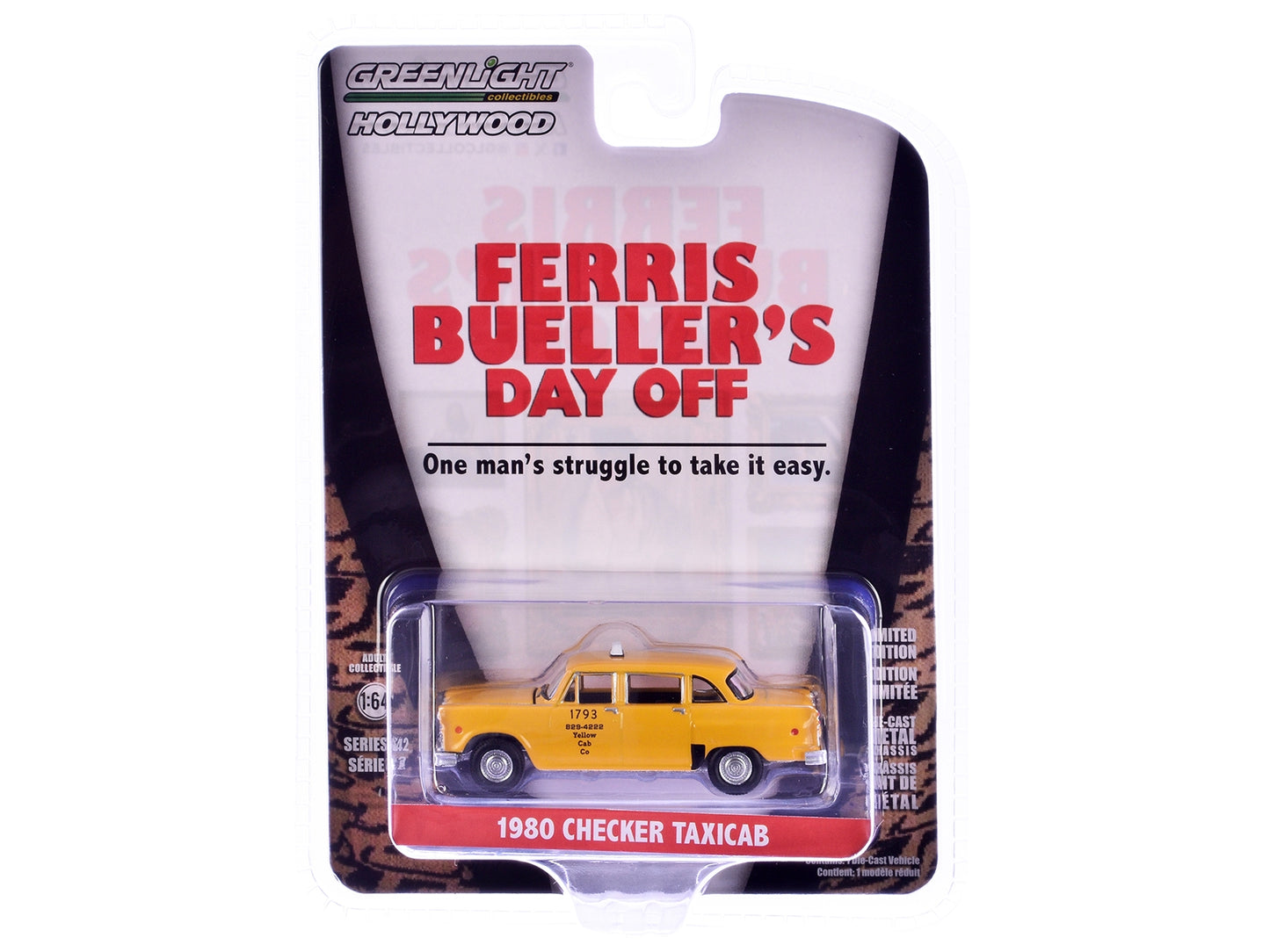 1980 Checker Taxicab "Yellow Cab Co. #1793" Yellow "Ferris - Premium Taxi Models from Greenlight - Just $26.09! Shop now at Rapidvehicles