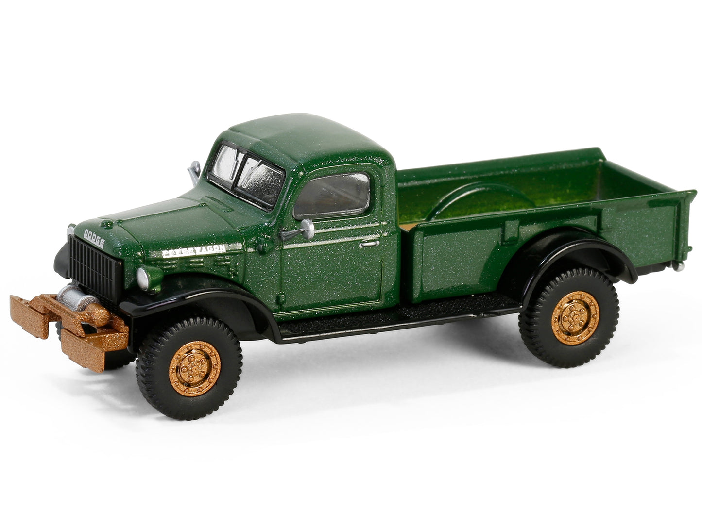 1947 Dodge Power Wagon Pickup Truck Green Metallic and Black - Premium Pickup Trucks Models from Greenlight - Just $26.99! Shop now at Rapidvehicles