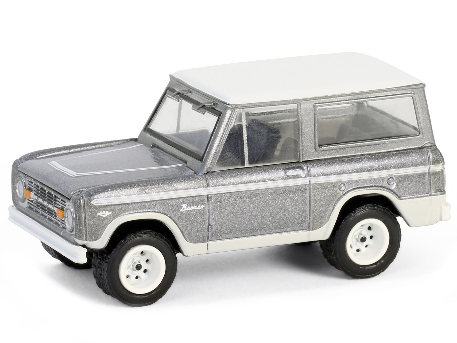 1967 Ford Bronco Silver Metallic with White Top "Counting Cars" - Premium Ford Models from Greenlight - Just $26.99! Shop now at Rapidvehicles