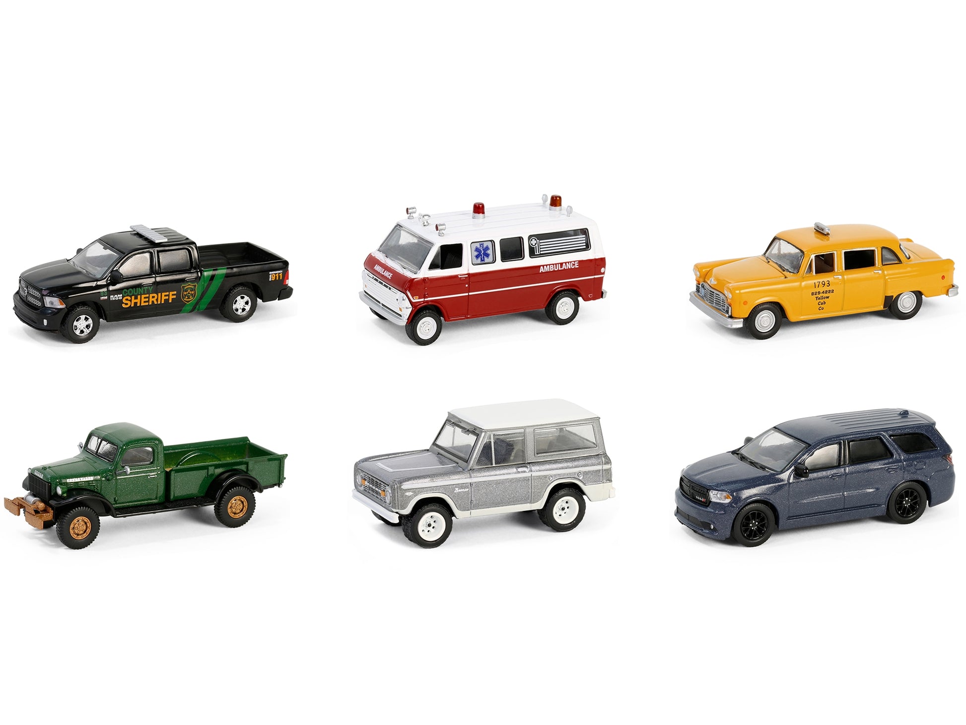 "Hollywood Series" Set of 6 pieces Release 42 1/64 Diecast Model - Premium Movie/TV Series Models from Greenlight - Just $80.99! Shop now at Rapidvehicles