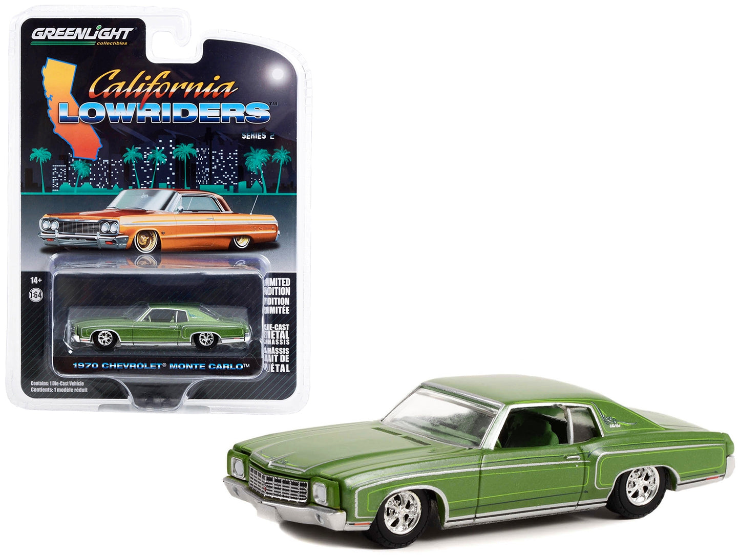 1970 Chevrolet Monte Carlo Green Metallic with Green Interior - Premium Chevrolet Models from Greenlight - Just $21.11! Shop now at Rapidvehicles