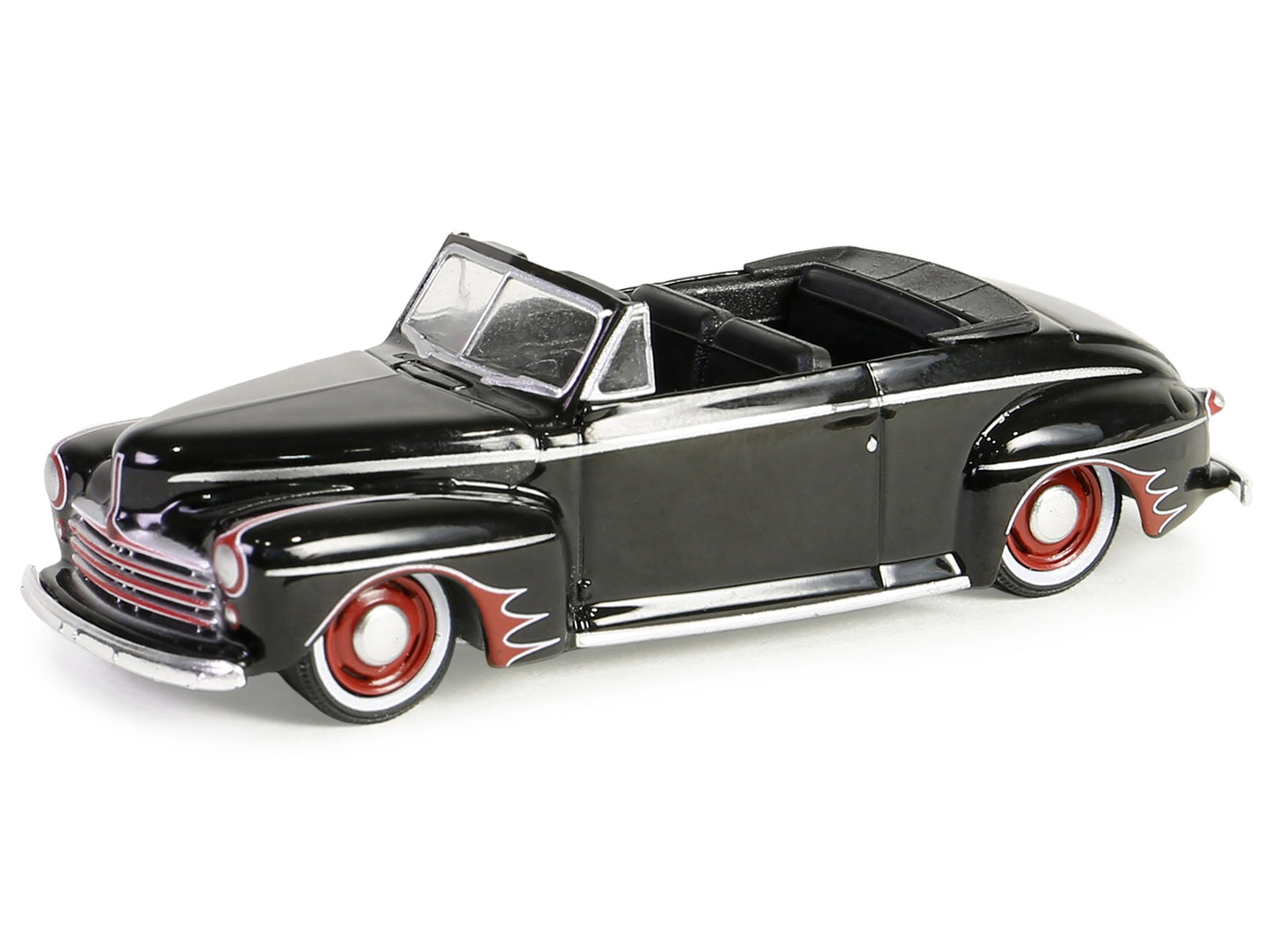 1947 Ford Deluxe Convertible Lowrider Black wit h Red Graphics - Premium Ford Models from Greenlight - Just $26.09! Shop now at Rapidvehicles