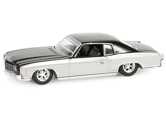 1972 Chevrolet Monte Carlo Lowrider Silver Metallic and Black - Premium Chevrolet Models from Greenlight - Just $21.11! Shop now at Rapidvehicles