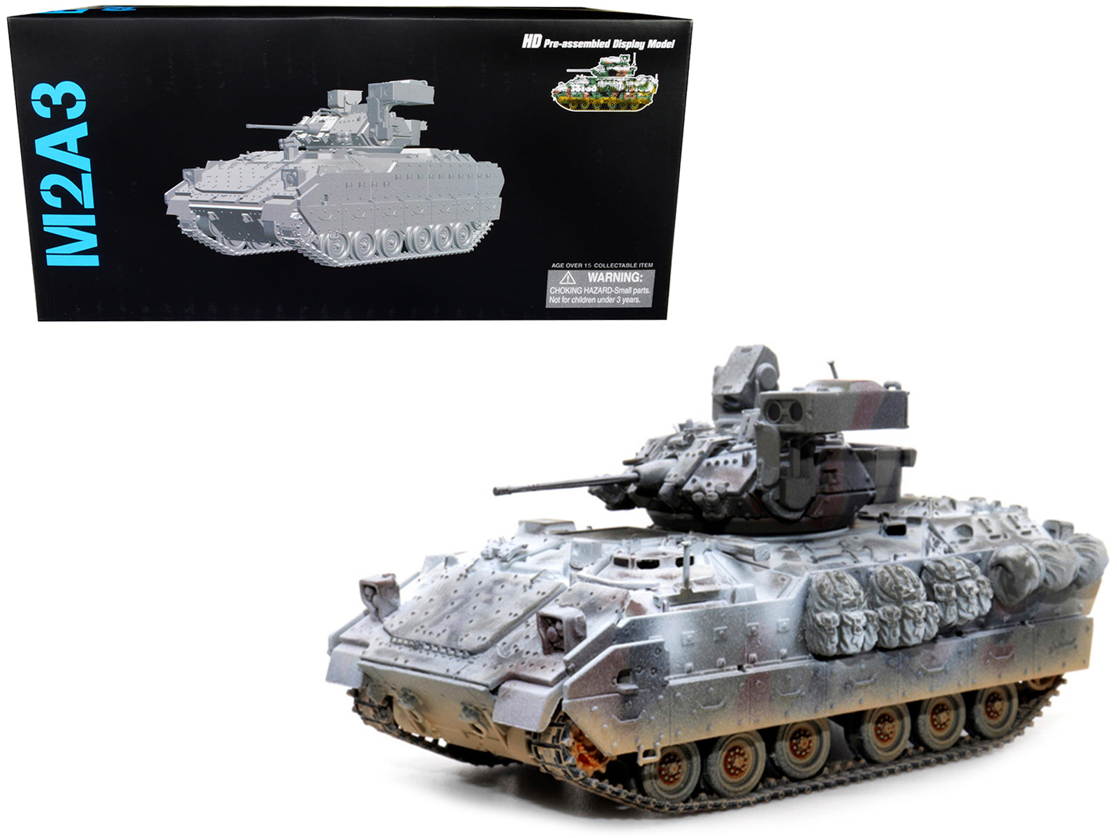 United States M2A3 Bradley IFV (Infantry Fighting Vehicle) Camouflage (Snowy Version) "NEO Dragon Armor" Series 1/72 Plastic Model by Dragon Models free shipping USA