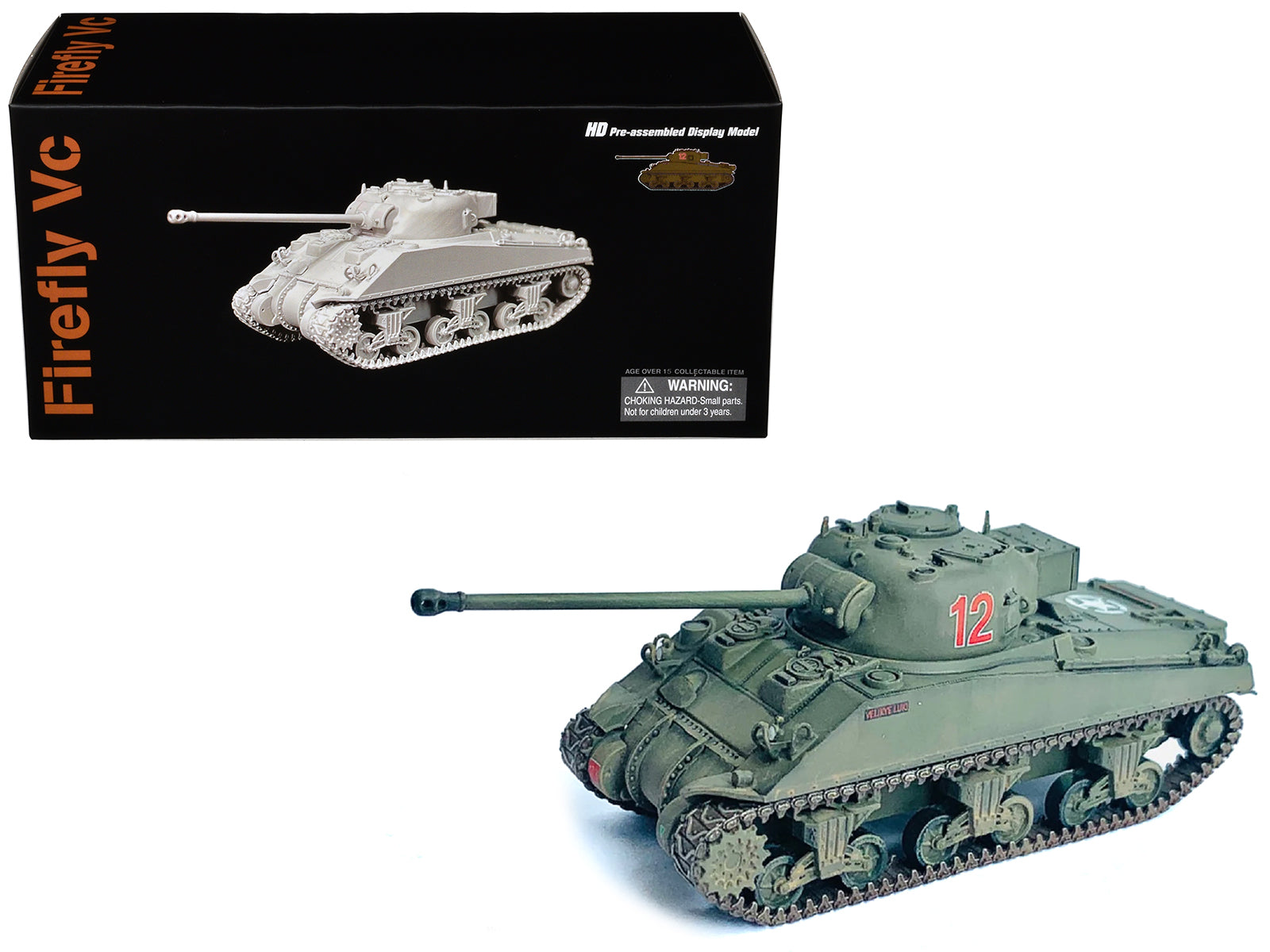 British Sherman Firefly Vc Tank #12 "3 Troop A Sqd. Northamptonshire Yeomanry France" (1944) "NEO Dragon Armor" Series 1/72 Plastic Model by Dragon Models free shipping USA