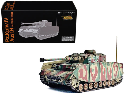 Germany Pz.Kpfw.IV Ausf.H with Schurzen Tank #823 "2.Pz.Div. Normandy" (1944) "NEO Dragon Armor" Series 1/72 Plastic Model by Dragon Models free shipping USA