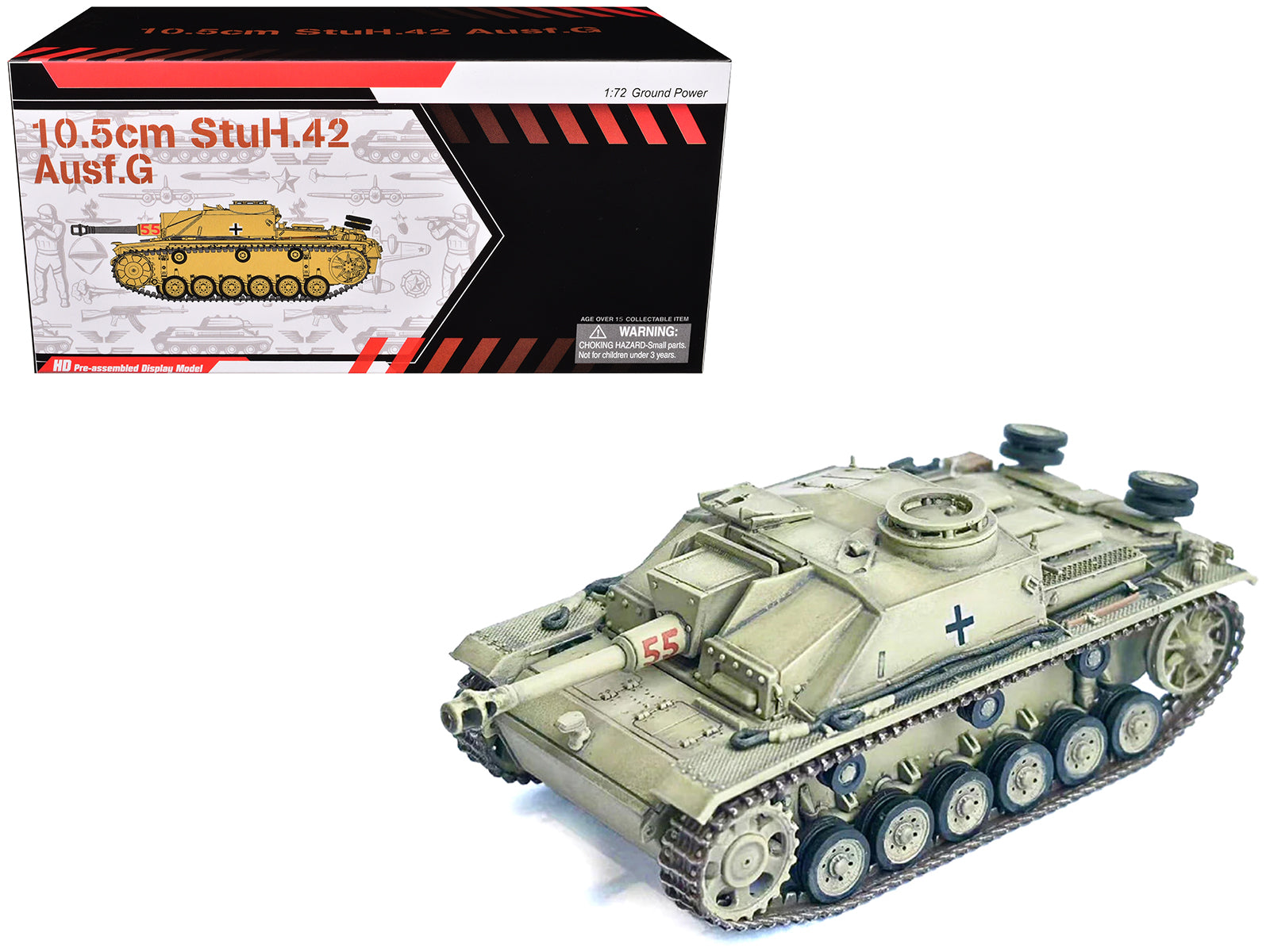 Germany 10.5cm StuH.42 Ausf. G Tank "Panzer Regiment Hermann Goring Italy" (1944) "NEO Dragon Armor" Series 1/72 Plastic Model by Dragon Models free shipping USA