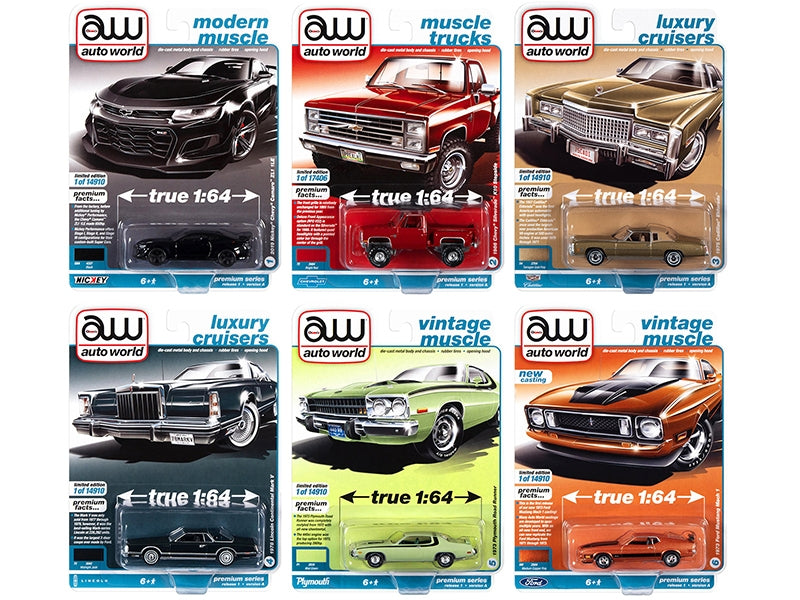 Auto World Premium 2022 Set A of 6 pieces Release 1 1/64 Diecast Model Cars by Auto World - Premium 1/64 Scale Sets from Autoworld - Just $77.99! Shop now at Rapidvehicles