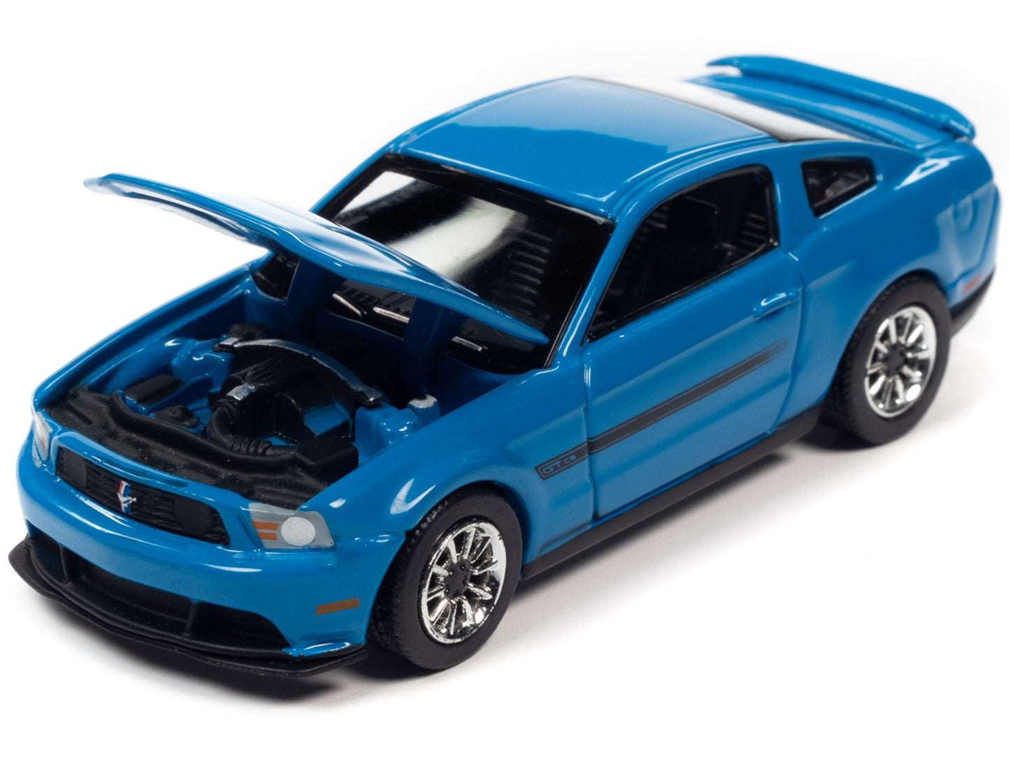 2012 Ford Mustang GT/CS Grabber Blue with Black Stripes "Modern - Premium Mustang Models from Autoworld - Just $28.79! Shop now at Rapidvehicles