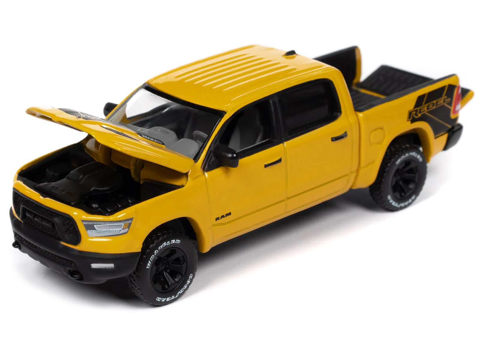 2023 Ram 1500 Rebel Havoc Edition Pickup Truck Baja Yellow "Muscle Trucks" Series 1/64 Diecast Model Car by Auto World - Premium RAM Models from Autoworld - Just $25.07! Shop now at Rapidvehicles