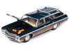 1970 Chevrolet Kingswood Estate Wagon Fathom Blue Metallic with Side Wood Panels "Muscle Wagons" Series 1/64 Diecast Model Car by Auto World - Premium Chevrolet Models from Johnny Lightning - Just $25.07! Shop now at Rapidvehicles