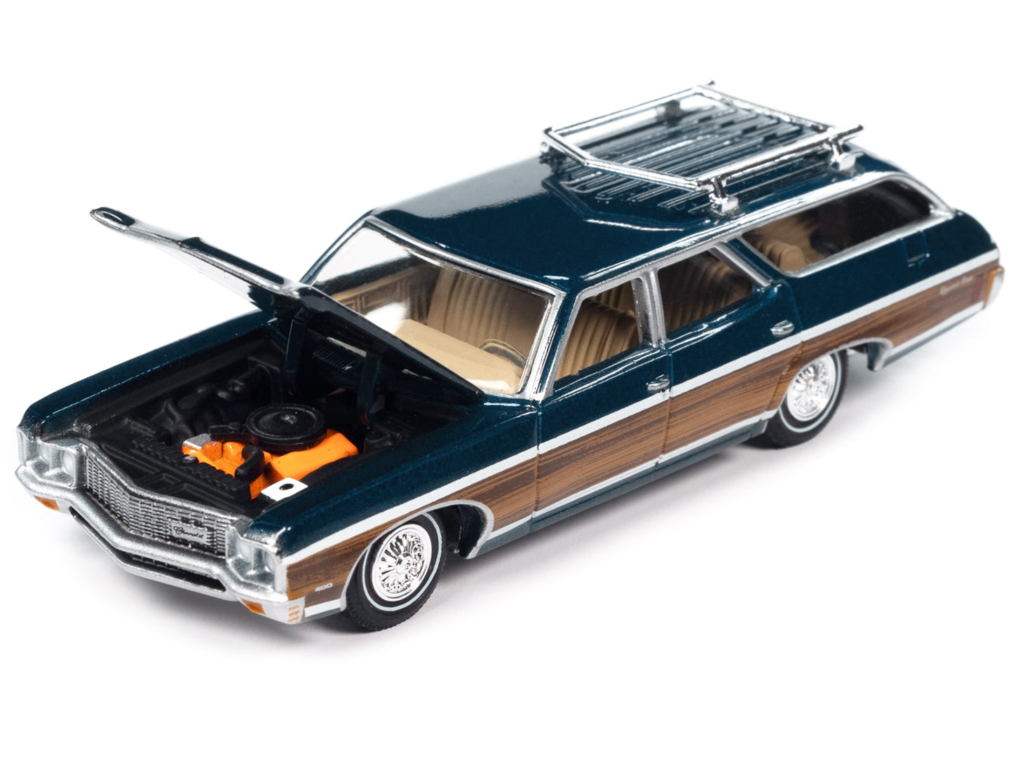 1970 Chevrolet Kingswood Estate Wagon Fathom Blue Metallic with - Premium Chevrolet Models from Johnny Lightning - Just $28.79! Shop now at Rapidvehicles