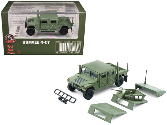 HUMVEE 4-CT Military Vehicle Olive Green with Alternative Tops 1/64 Diecast Model Car by BM Creations