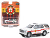 2021 Chevrolet Tahoe White with Red Stripes "Mastic Beach Fire-Rescue Chief - Mastic Beach Long Island New York" "Fire & Rescue" Series 4 1/64 Diecast Model Car by Greenlight - Premium Fire and Rescue Models from Greenlight - Just $23.45! Shop now at Rapidvehicles