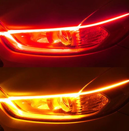 Color: Red Yellow, Size: 30cm-2pc, Quantity:  - Daytime running - Premium Car Lights from Rapidvehicles - Just $18.89! Shop now at Rapidvehicles