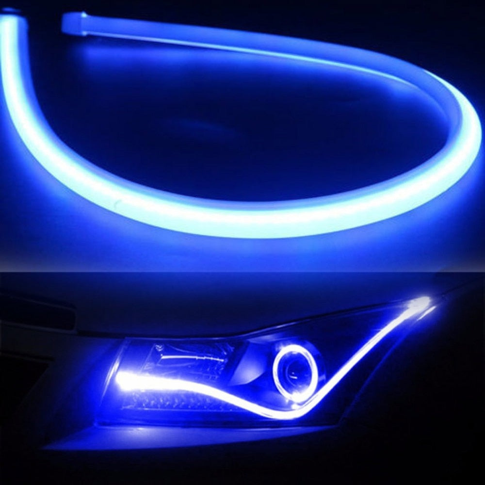 Color: Blue 2pcs, Size: 45cm - 2Pcs 45cm 60cm Flexible Car Soft - Premium Car Lights from Rapidvehicles - Just $26.09! Shop now at Rapidvehicles