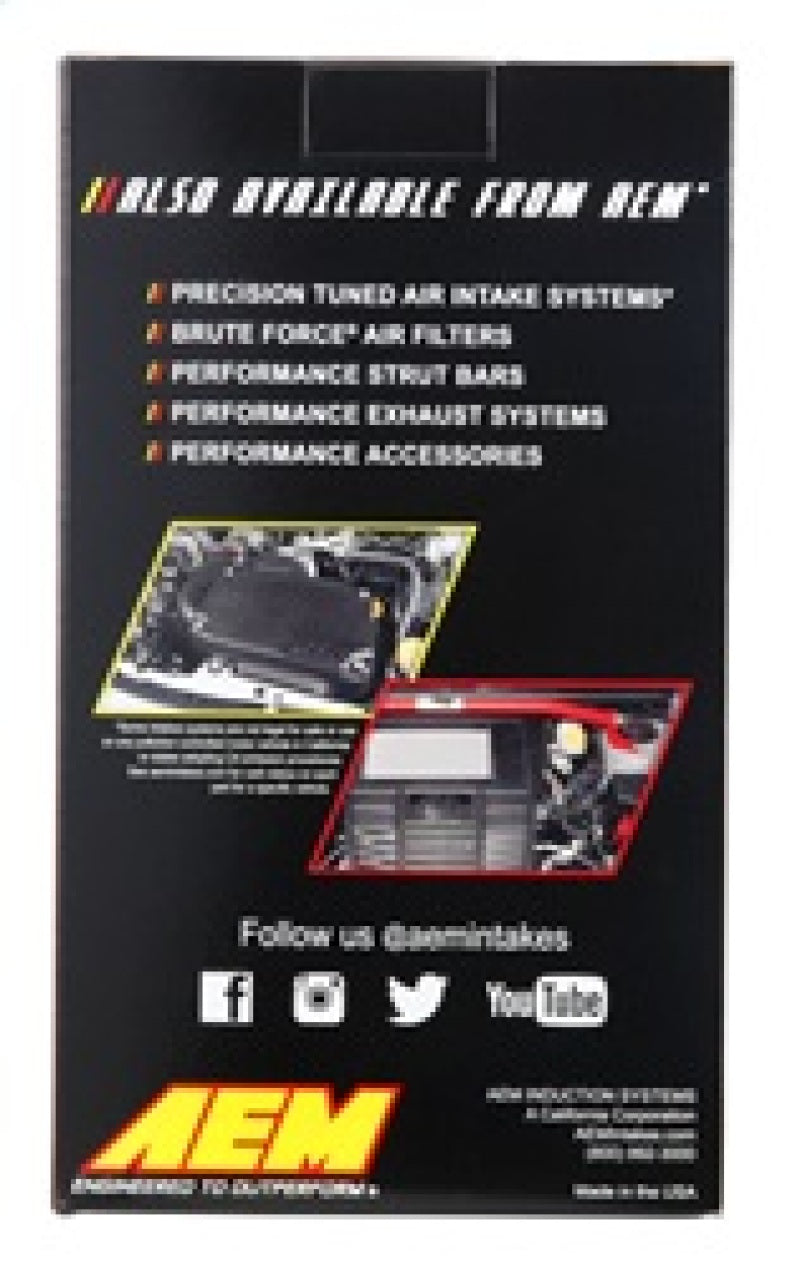 AEM Induction AEM 4 inch x 9 inch Dryflow Element Filter Replacement 21-2059DK